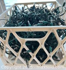 MaxSold Auction: Plastic crate of white lights - London (Ontario, Canada) SELLER MANAGED Downsizing Online Auction - Charlotte Street
