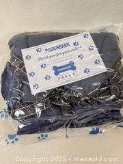 MaxSold Auction: Poochbark Navy Blue Dog Winter Coat with Built-In Harness, 19.5–20 in - London (Ontario, Canada) SELLER MANAGED Downsizing Online Auction - Charlotte Street