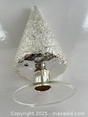 MaxSold Auction: Silver Mirrored Glass Holiday Tabletop Decor, 8" Tall - London (Ontario, Canada) SELLER MANAGED Downsizing Online Auction - Charlotte Street