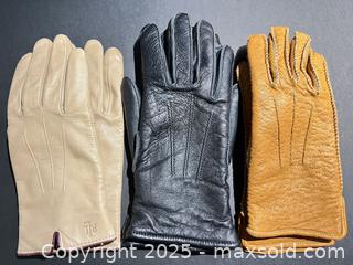 MaxSold Auction: Three pairs genuine leather gloves (size 7 ladies / M ladies) - London (Ontario, Canada) SELLER MANAGED Downsizing Online Auction - Charlotte Street