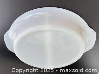 MaxSold Auction: Vintage Fire King milk glass serving dish  - London (Ontario, Canada) SELLER MANAGED Downsizing Online Auction - Charlotte Street