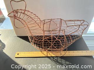 MaxSold Auction: Vintage wire egg basket - London (Ontario, Canada) SELLER MANAGED Downsizing Online Auction - Charlotte Street