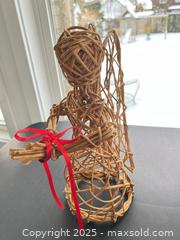 MaxSold Auction: Wicker Rattan Angel Figurine Holiday Decoration, 13 in - London (Ontario, Canada) SELLER MANAGED Downsizing Online Auction - Charlotte Street