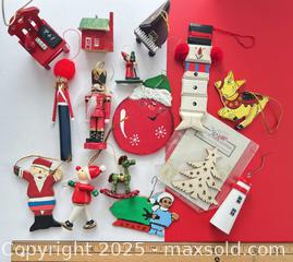MaxSold Auction: Wooden Christmas ornaments - London (Ontario, Canada) SELLER MANAGED Downsizing Online Auction - Charlotte Street