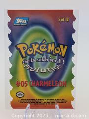 MaxSold Auction: 1999 Pokemon TV Topps incl 8 Foils &#38; Diecut Charmeleon (28 total cards)  - Langley (British Columbia, Canada) SELLER MANAGED Reseller Online Auction - 68 Avenue