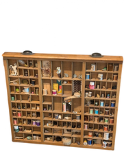 MaxSold Auction: Vintage Converted Printer Drawer with Thread Spools and Trinkets  - Langley (British Columbia, Canada) SELLER MANAGED Reseller Online Auction - 68 Avenue