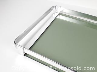 MaxSold Auction: Large MCM Italian Steel and Smoked Glass Tray - Toronto (Ontario, Canada) SELLER MANAGED Downsizing Online Auction - Esandar Drive (STORAGE)