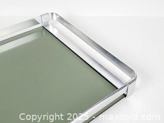 MaxSold Auction: Large MCM Italian Steel and Smoked Glass Tray - Toronto (Ontario, Canada) SELLER MANAGED Downsizing Online Auction - Esandar Drive (STORAGE)