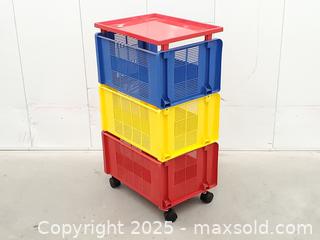 MaxSold Auction: Vintage Memphis Style Contico Rolling Storage Cart - Toronto (Ontario, Canada) SELLER MANAGED Downsizing Online Auction - Esandar Drive (STORAGE)