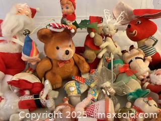 MaxSold Auction: Vintage Mid Century Flocked Christmas Figurines. - San Jose (California, USA) SELLER MANAGED Downsizing Online Auction - Gretchen Lane