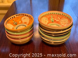 MaxSold Auction: Hand Painted Italian Vietri Pottery Bowls  - Toronto (Ontario, Canada) PARTNER MANAGED Estate Sale Online Auction - Wychwood Park