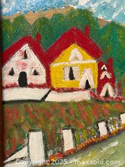 MaxSold Auction: MCM Signed Folk Art Oil on Board Painting  - Toronto (Ontario, Canada) PARTNER MANAGED Estate Sale Online Auction - Wychwood Park