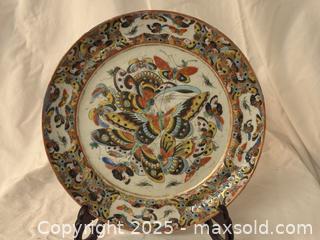 MaxSold Auction: Antique Chinese Export Porcelain &#34;1000 Butterflies&#34; Plate - Victoria (British Columbia, Canada) SELLER MANAGED Moving Online Auction - Toronto Street