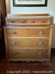 MaxSold Auction: Antique Walnut Cabinet Dresser  - Victoria (British Columbia, Canada) SELLER MANAGED Moving Online Auction - Toronto Street