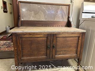 MaxSold Auction: Antique Walnut Washstand  - Victoria (British Columbia, Canada) SELLER MANAGED Moving Online Auction - Toronto Street