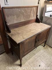 MaxSold Auction: Antique Walnut Washstand  - Victoria (British Columbia, Canada) SELLER MANAGED Moving Online Auction - Toronto Street