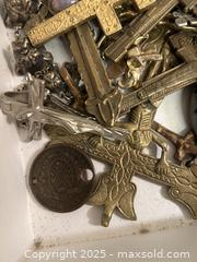 MaxSold Auction: Box of Crucifixes  - Victoria (British Columbia, Canada) SELLER MANAGED Moving Online Auction - Toronto Street