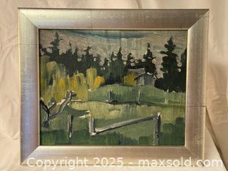 MaxSold Auction: Framed Impressionist Oil on Canvas, Forest Meadow Scene  - Victoria (British Columbia, Canada) SELLER MANAGED Moving Online Auction - Toronto Street