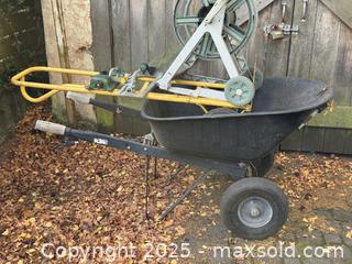 MaxSold Auction: Garden Wheelbarrow, Hose Reel Cart, and Orbit Sprinklers - Victoria (British Columbia, Canada) SELLER MANAGED Moving Online Auction - Toronto Street