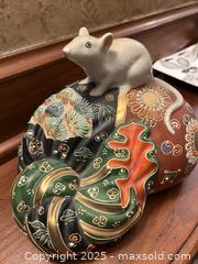 MaxSold Auction: Japanese Kutani-ware Rat Figure  - Victoria (British Columbia, Canada) SELLER MANAGED Moving Online Auction - Toronto Street