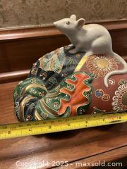 MaxSold Auction: Japanese Kutani-ware Rat Figure  - Victoria (British Columbia, Canada) SELLER MANAGED Moving Online Auction - Toronto Street