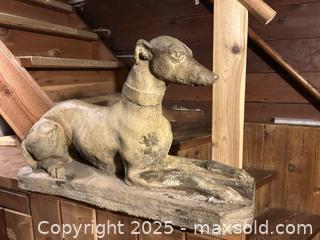 MaxSold Auction: Recumbent Whippet/Greyhound Garden/Entry Statue  - Victoria (British Columbia, Canada) SELLER MANAGED Moving Online Auction - Toronto Street