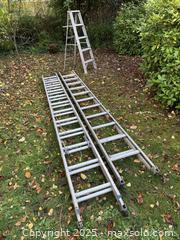MaxSold Auction: Set of 3 Step Ladders - 12&#39; and 5&#39;  - Victoria (British Columbia, Canada) SELLER MANAGED Moving Online Auction - Toronto Street