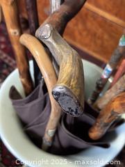 MaxSold Auction: Set of Wood-Handled Umbrellas  - Victoria (British Columbia, Canada) SELLER MANAGED Moving Online Auction - Toronto Street