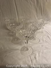 MaxSold Auction: Stuart Crystal Coupes (Set of 6)  - Victoria (British Columbia, Canada) SELLER MANAGED Moving Online Auction - Toronto Street