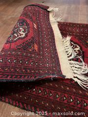 MaxSold Auction: Turkmen or Afghan Boukhara Rug  - Victoria (British Columbia, Canada) SELLER MANAGED Moving Online Auction - Toronto Street