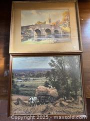 MaxSold Auction: Two Framed Paintings, Watercolour and Oil  - Victoria (British Columbia, Canada) SELLER MANAGED Moving Online Auction - Toronto Street