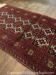 MaxSold Auction: Vintage Afghan Boukhara Rug  - Victoria (British Columbia, Canada) SELLER MANAGED Moving Online Auction - Toronto Street