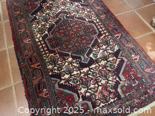 MaxSold Auction: Vintage Afghan/Turkmen Hand-Knotted Area Rug  - Victoria (British Columbia, Canada) SELLER MANAGED Moving Online Auction - Toronto Street