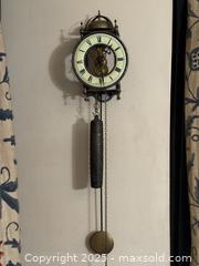 MaxSold Auction: Vintage Haller/Hermle-style &#34;Tempus Fugit&#34; Skeleton Wall Clock  - Victoria (British Columbia, Canada) SELLER MANAGED Moving Online Auction - Toronto Street