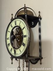 MaxSold Auction: Vintage Haller/Hermle-style &#34;Tempus Fugit&#34; Skeleton Wall Clock  - Victoria (British Columbia, Canada) SELLER MANAGED Moving Online Auction - Toronto Street