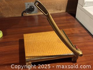 MaxSold Auction: Vintage Ingento Graph Paper Cutter  - Victoria (British Columbia, Canada) SELLER MANAGED Moving Online Auction - Toronto Street