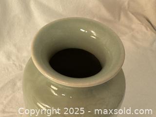 MaxSold Auction: Vintage Japanese Celadon Floral Motif Vase  - Victoria (British Columbia, Canada) SELLER MANAGED Moving Online Auction - Toronto Street