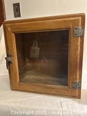 MaxSold Auction: Vintage Wood Display Cabinet  - Victoria (British Columbia, Canada) SELLER MANAGED Moving Online Auction - Toronto Street