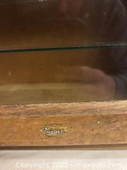 MaxSold Auction: Vintage Wood Display Cabinet  - Victoria (British Columbia, Canada) SELLER MANAGED Moving Online Auction - Toronto Street