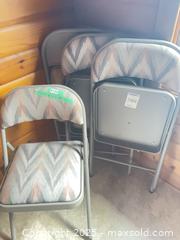 MaxSold Auction: Padded Metal Folding Chairs  - Clarington (Ontario, Canada) SELLER MANAGED Downsizing Online Auction - Mercer Road