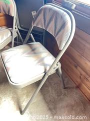 MaxSold Auction: Padded Metal Folding Chairs  - Clarington (Ontario, Canada) SELLER MANAGED Downsizing Online Auction - Mercer Road