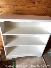 MaxSold Auction: Solid Wood Open Shelf Cabinet - Clarington (Ontario, Canada) SELLER MANAGED Downsizing Online Auction - Mercer Road