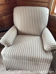 MaxSold Auction: Upholstered Armchair  - Clarington (Ontario, Canada) SELLER MANAGED Downsizing Online Auction - Mercer Road