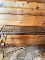 MaxSold Auction: Wrought Iron Console Table  - Clarington (Ontario, Canada) SELLER MANAGED Downsizing Online Auction - Mercer Road