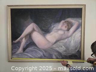 MaxSold Auction: Framed Oil on Canvas Reclining Nude by Julio Moises - Toronto (Ontario, Canada) SELLER MANAGED Downsizing Online Auction - Millwood Road
