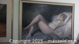 MaxSold Auction: Framed Oil on Canvas Reclining Nude by Julio Moises - Toronto (Ontario, Canada) SELLER MANAGED Downsizing Online Auction - Millwood Road