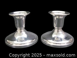 MaxSold Auction: Pair Birks Sterling Silver Candle Sticks - Aurora (Ontario, Canada) PARTNER MANAGED Downsizing Online Auction - Murray Drive