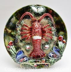 MaxSold Auction: Vintage Majolica Caldas da Rainha Palissy Style Lobster Plate - Aurora (Ontario, Canada) PARTNER MANAGED Downsizing Online Auction - Murray Drive