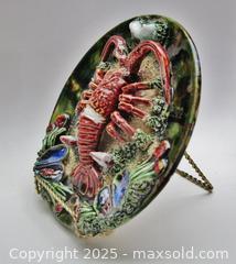 MaxSold Auction: Vintage Majolica Caldas da Rainha Palissy Style Lobster Plate - Aurora (Ontario, Canada) PARTNER MANAGED Downsizing Online Auction - Murray Drive
