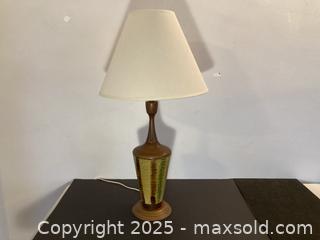 MaxSold Auction: Bitossi Style Teak and Ceramic Lamp - North Vancouver (British Columbia, Canada) PARTNER MANAGED Downsizing Online Auction - 14th Street West